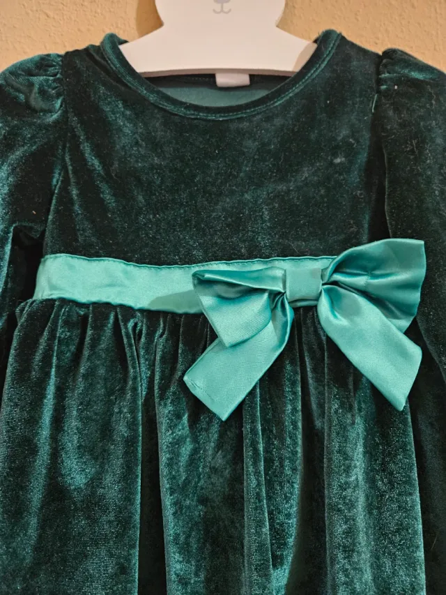 Vestido terciopelo niña