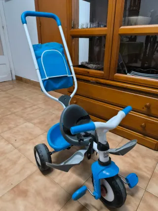 Triciclo Smoby Azul Evolutivo