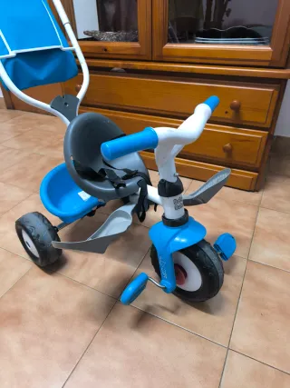 Triciclo Smoby Azul Evolutivo