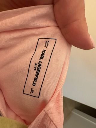 Vestido Karl Lagerfeld Niña Rosa Talla 3M