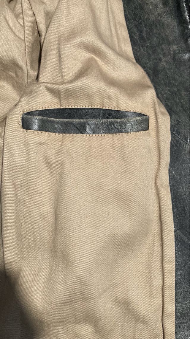 Chaqueta de cuero desgastada