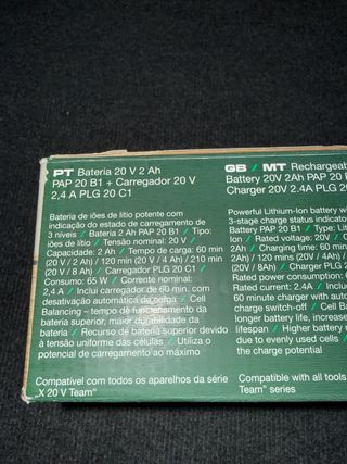 Parkside Batería 2Ah y Cargador 20V