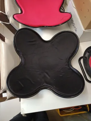 2 Cojínes para abdominales rosa y negro