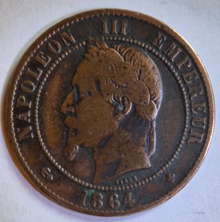 9 monete Francia Napoleone III 1853-1864