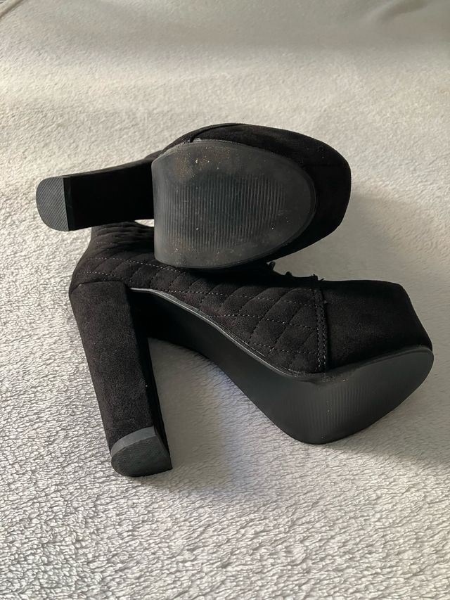 Botines ante tacón alto plataforma