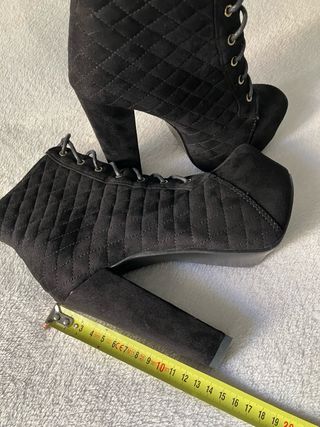 Botines ante tacón alto plataforma