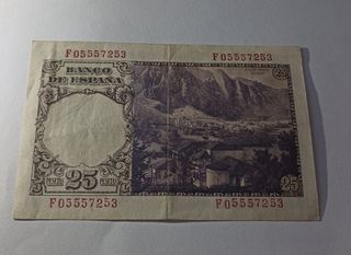 25 Pesetas 1946 El Banco de España