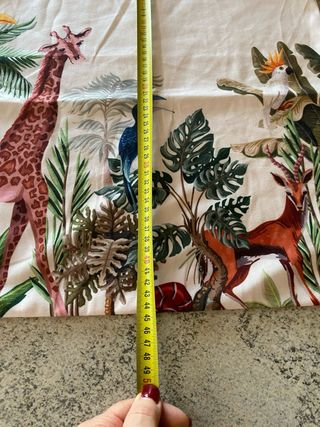 Federa cuscino fantasia animali e piante