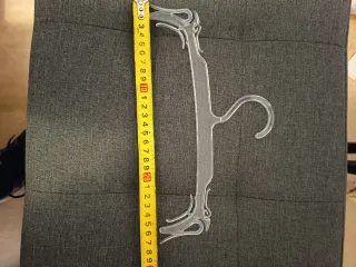 Lote de 28 perchas de plástico transparentes 27 cm