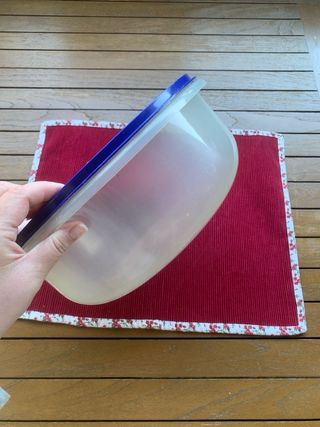 Maxi contenitore rotondo blu