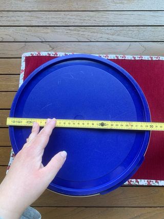 Maxi contenitore rotondo blu