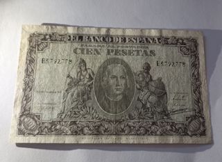 100 Pesetas 1940 El Banco de España