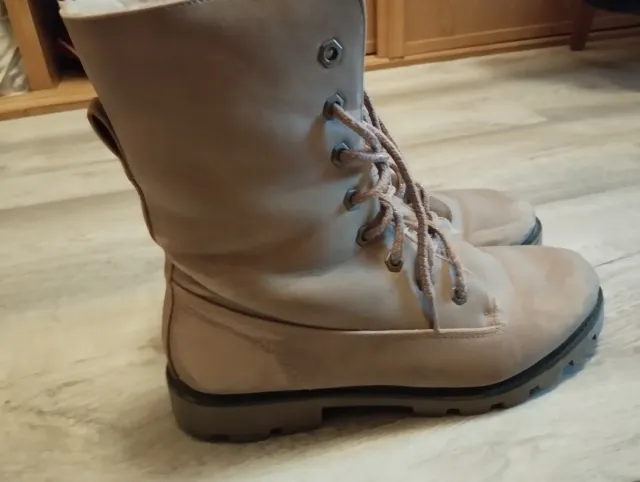 Botas rosas forradas T.40