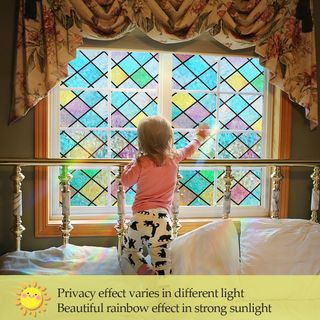 Vinilo Adhesivo Cristal Efecto Arcoiris 3D