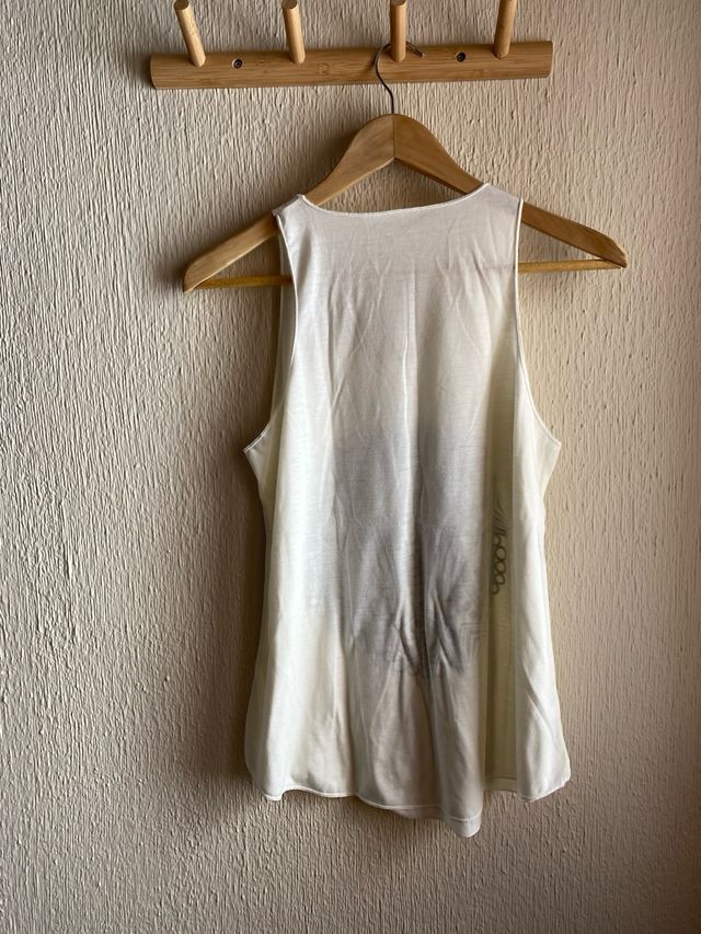 Camiseta sin mangas con estampado mandala