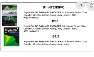 Inglés B1.2 Escuela de idiomas