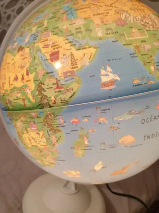 Lámpara Globo Terráqueo Familiar