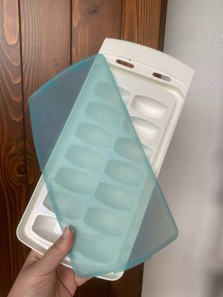 Contenitore per ghiaccio in silicone e plastica