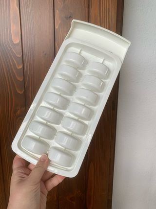 Contenitore per ghiaccio in silicone e plastica