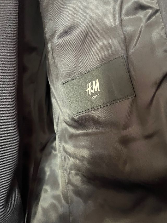 Abito Uomo Slim Fit Blu H&M Tg 48 invernale