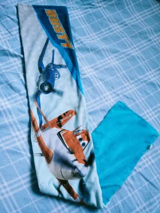 Bufanda suave terciopelo azul