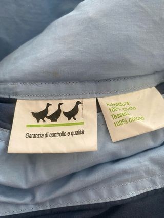 piumoni imbottiti piuma d’oca