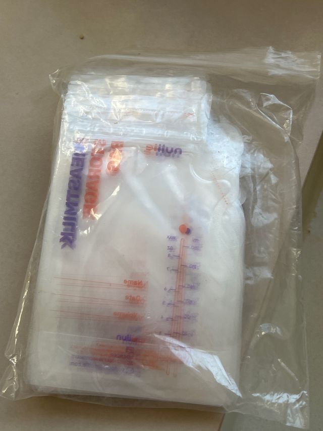 Bolsas para leche materna