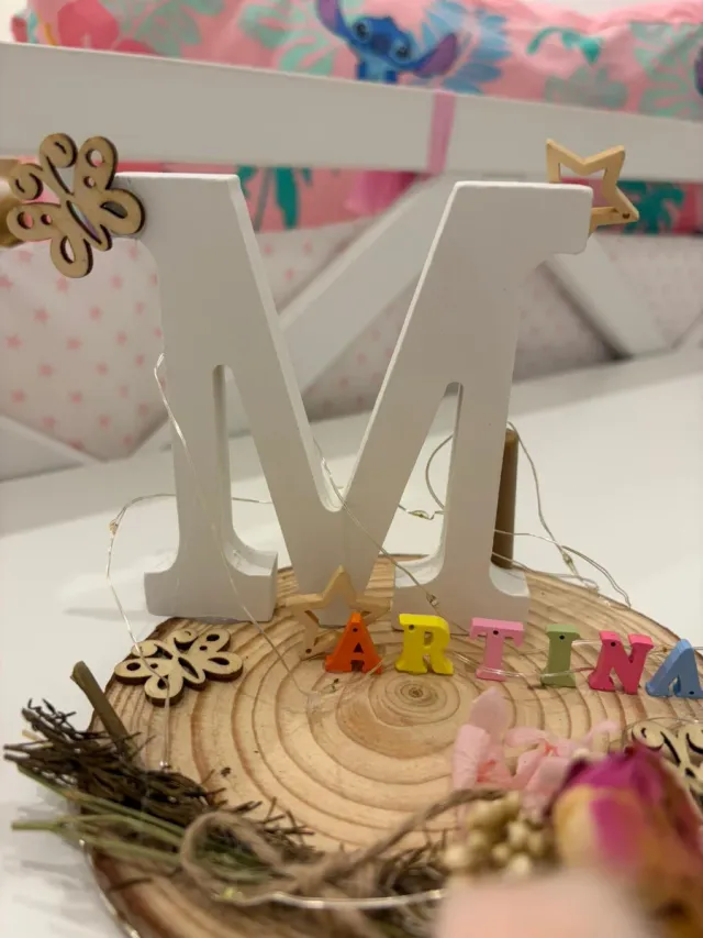 Decoración infantil comunión bautizo letras