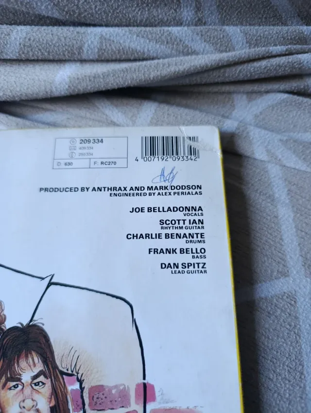 Vinilo del álbum State of Euphoria de Anthrax.