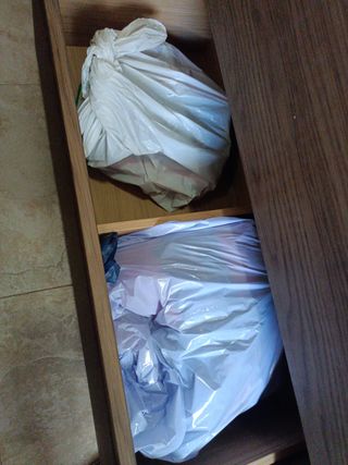 Mueble de lavabo de baño Ikea madera colgante