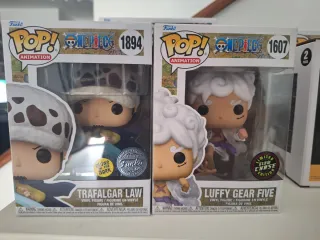 Funko Pop One Piece Luffy Gear 5 Chase y Law Glow
