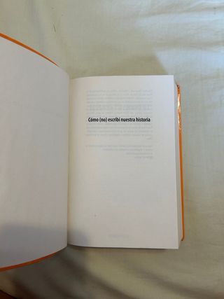 Cómo (no) escribí nuestra historia.
