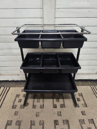 Carro vintage oficina metal y plástico