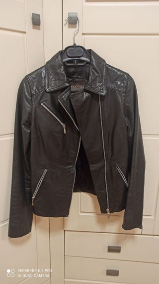 Cazadora Biker Piel MARGOMEZ Talla S Mujer