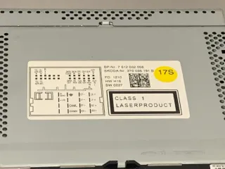 Radio GPS Amundsen Skoda Superb