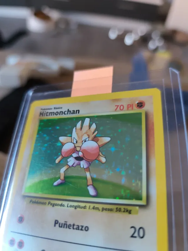 Carta Pokemon Hitmonchan Holo 1ª Edición