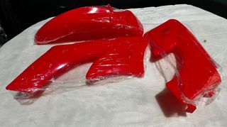 Kit Plásticos Guardabarros Kawasaki Rojo
