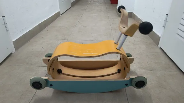 Triciclo 2 en 1 en madera