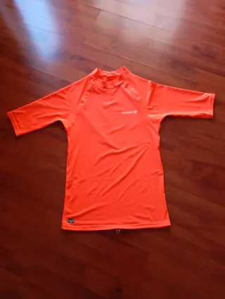 Camiseta de surf naranja OLAIAN Talla: S/M