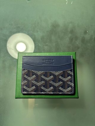 Portacarte Goyard Blu Navy