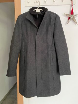 Abrigo Zara Gris Hombre