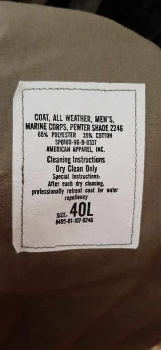 GABARDINA AMERICANA HOMBRE