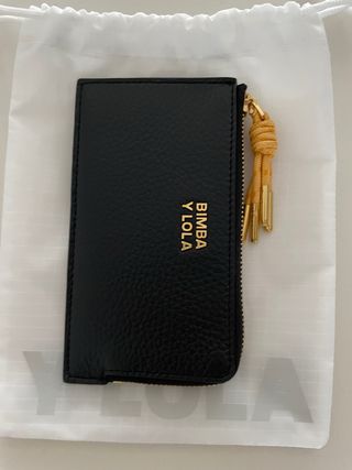 Cartera monedero de piel Bimba y Lola negra