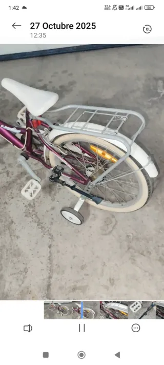 BICICLETA niña 20" + CASCO