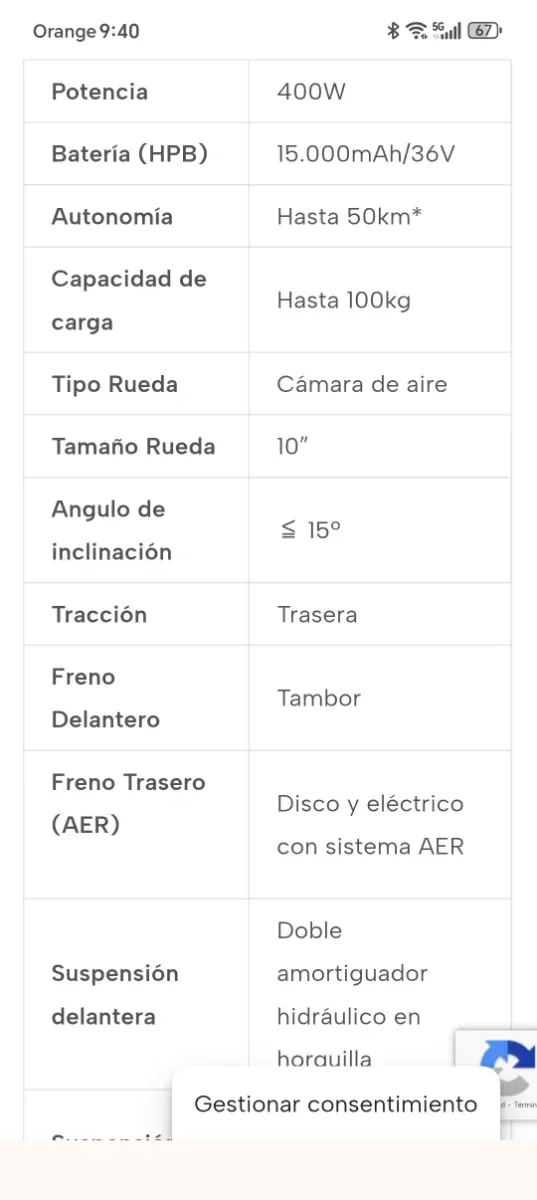 Patinete Eléctrico Zweel Zfox Max