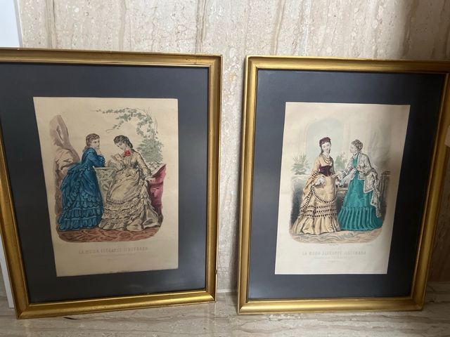 Cuadros Clásicos La Moda Elegante Ilustrada