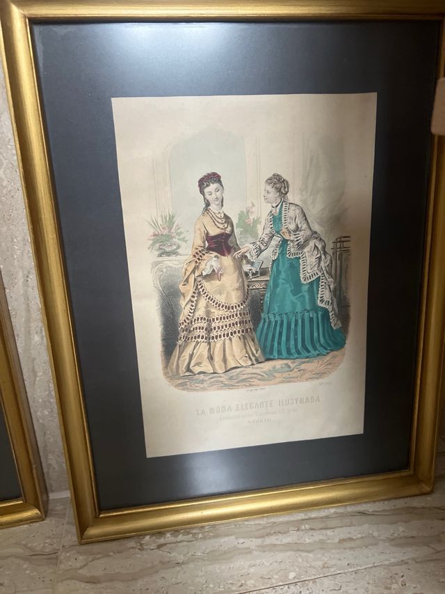 Cuadros Clásicos La Moda Elegante Ilustrada