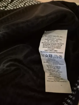 Falda Estampada Blanco y Negro XL