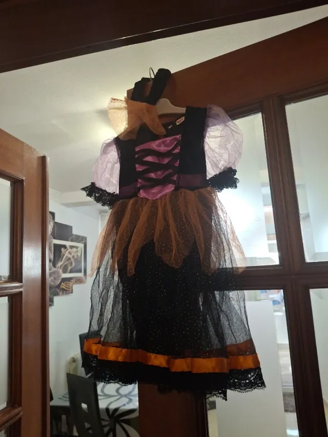 Disfraz Bruja Halloween Niña 1-2 Años talla 80