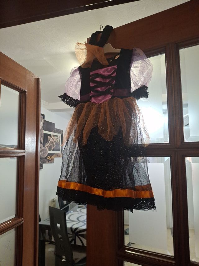 Disfraz Bruja Halloween Niña 1-2 Años talla 80